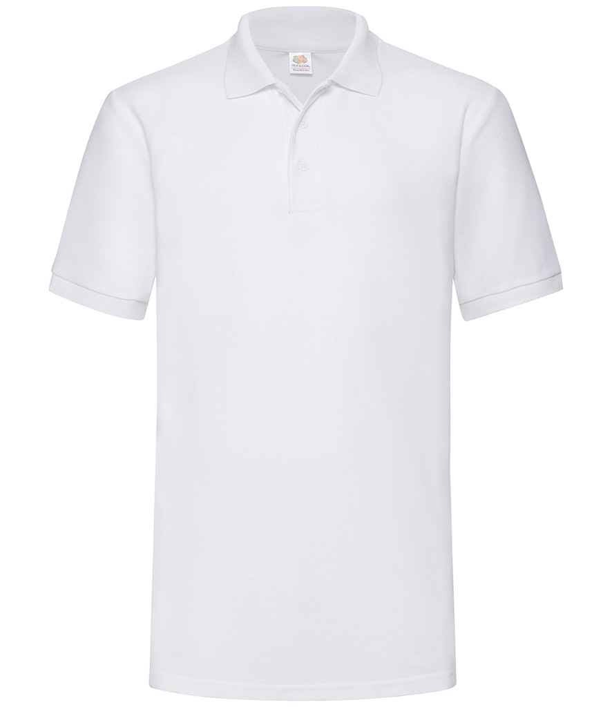 Fruit of the Loom Heavy Poly/Cotton Piqué Polo Shirt | White