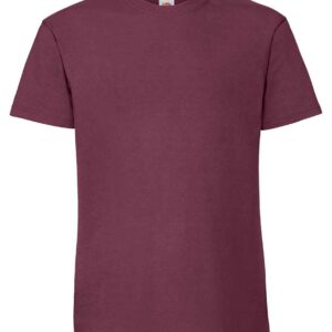 Fruit of the Loom Iconic 195 Premium T-Shirt | Burgundy