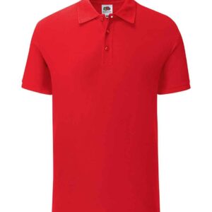 Fruit of the Loom Iconic Piqué Polo Shirt | Red