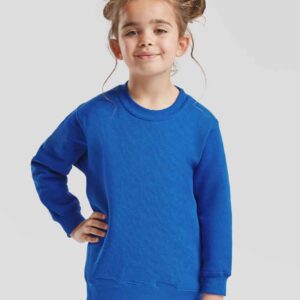 Fruit of the Loom Kids Classic Drop Shoulder Sweatshirt | Royal Blue