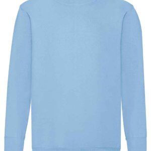 Fruit of the Loom Kids Classic Drop Shoulder Sweatshirt | Sky Blue