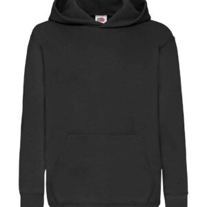 Fruit of the Loom Kids Classic Hooded Sweatshirt | Black