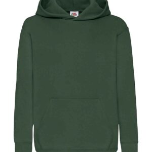 Fruit of the Loom Kids Classic Hooded Sweatshirt | Bottle Green