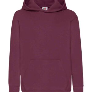 Fruit of the Loom Kids Classic Hooded Sweatshirt | Burgundy