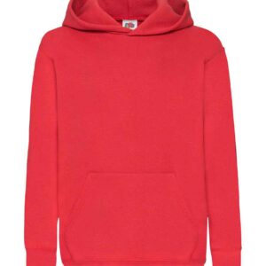 Fruit of the Loom Kids Classic Hooded Sweatshirt | Red