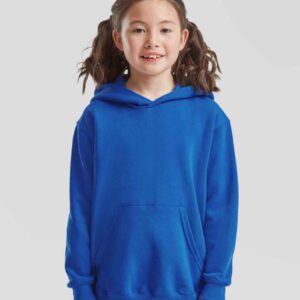 Fruit of the Loom Kids Classic Hooded Sweatshirt | Royal Blue