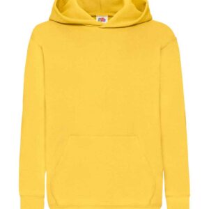 Fruit of the Loom Kids Classic Hooded Sweatshirt | Sunflower
