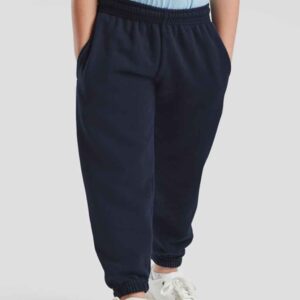 Fruit of the Loom Kids Elasticated Hem Jog Pants | Navy