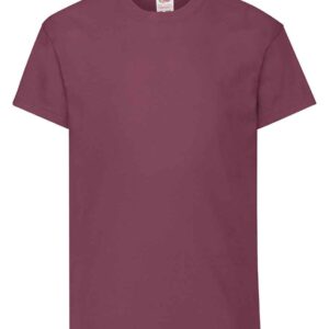 Fruit of the Loom Kids Original T-Shirt | Burgundy