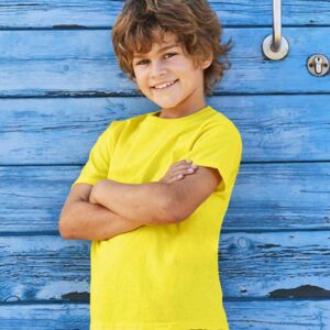 Fruit of the Loom Kids Original T-Shirt | Yellow