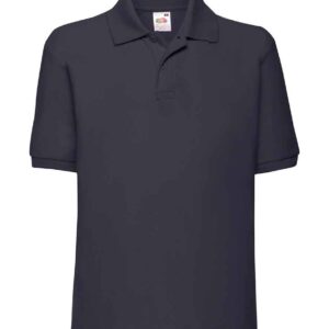 Fruit of the Loom Kids Poly/Cotton Piqué Polo Shirt | Deep Navy