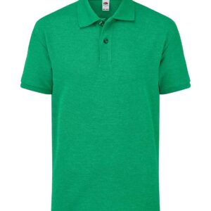 Fruit of the Loom Kids Poly/Cotton Piqué Polo Shirt | Heather Green