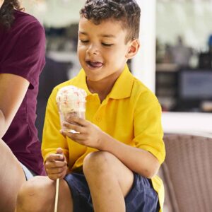 Fruit of the Loom Kids Poly/Cotton Piqué Polo Shirt | Sunflower