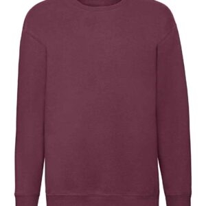 Fruit of the Loom Kids Premium Drop Shoulder Sweatshirt | Burgundy