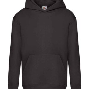Fruit of the Loom Kids Premium Hooded Sweatshirt | Black