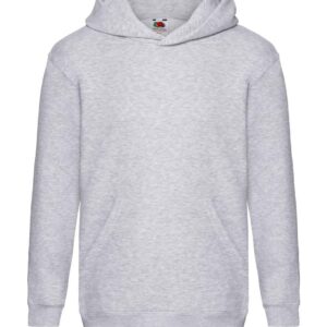 Fruit of the Loom Kids Premium Hooded Sweatshirt | Heather Grey