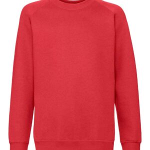 Fruit of the Loom Kids Premium Raglan Sweatshirt | Red
