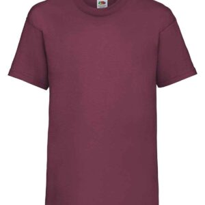 Fruit of the Loom Kids Value T-Shirt | Burgundy