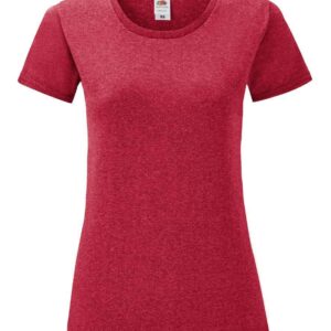 Fruit of the Loom Ladies Iconic 150 T-Shirt | Heather Red