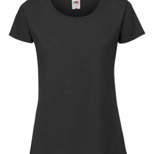 Fruit of the Loom Ladies Iconic 195 T-Shirt | Black
