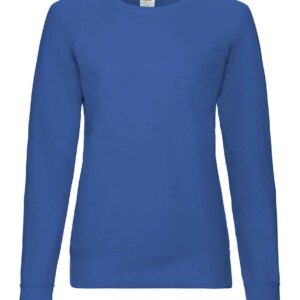 Fruit of the Loom Lady Fit Lightweight Raglan Sweatshirt | Royal Blue