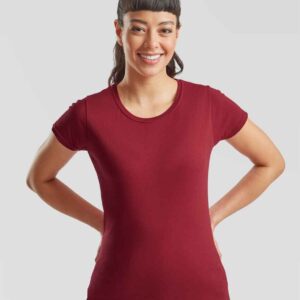 Fruit of the Loom Lady Fit Original T-Shirt | Brick Red
