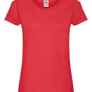 Fruit of the Loom Lady Fit Original T-Shirt | Red