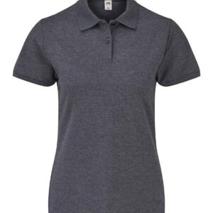 Fruit of the Loom Lady Fit Piqué Polo Shirt | Dark Heather