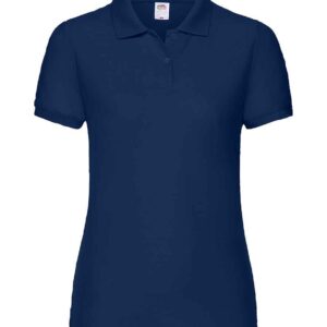 Fruit of the Loom Lady Fit Piqué Polo Shirt | Navy