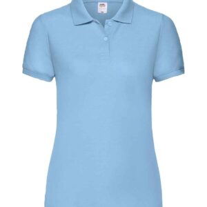 Fruit of the Loom Lady Fit Piqué Polo Shirt | Sky Blue