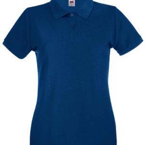 Fruit of the Loom Lady-Fit Premium Cotton Piqué Polo Shirt | Navy