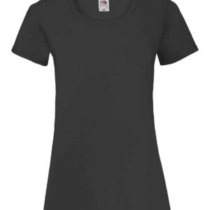 Fruit of the Loom Lady Fit Value T-Shirt | Black