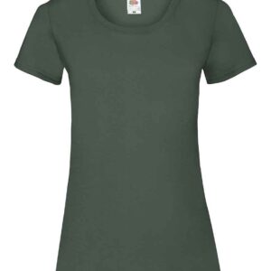 Fruit of the Loom Lady Fit Value T-Shirt | Bottle Green