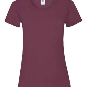 Fruit of the Loom Lady Fit Value T-Shirt | Burgundy