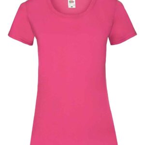 Fruit of the Loom Lady Fit Value T-Shirt | Fuchsia
