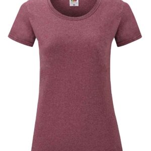 Fruit of the Loom Lady Fit Value T-Shirt | Heather Burgundy