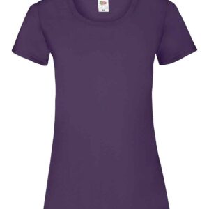 Fruit of the Loom Lady Fit Value T-Shirt | Purple
