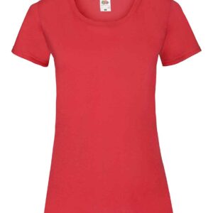 Fruit of the Loom Lady Fit Value T-Shirt | Red