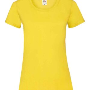 Fruit of the Loom Lady Fit Value T-Shirt | Yellow