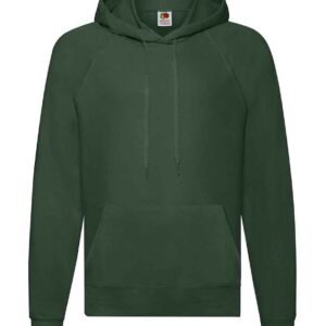 Fruit of the Loom Lightweight Hooded Sweatshirt | Bottle Green