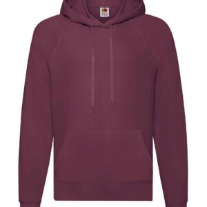 Fruit of the Loom Lightweight Hooded Sweatshirt | Burgundy