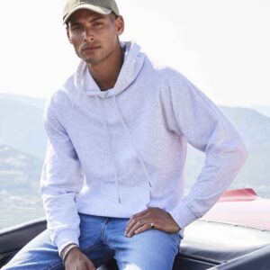 Fruit of the Loom Lightweight Hooded Sweatshirt | Heather Grey