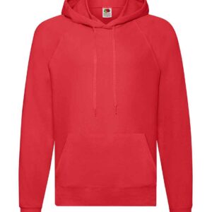 Fruit of the Loom Lightweight Hooded Sweatshirt | Red