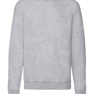 Fruit of the Loom Lightweight Raglan Sweatshirt | Heather Grey