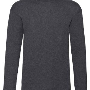 Fruit of the Loom Long Sleeve Value T-Shirt | Dark Heather