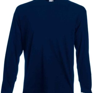 Fruit of the Loom Long Sleeve Value T-Shirt | Deep Navy