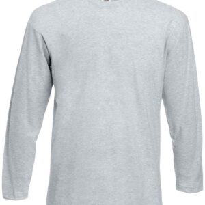 Fruit of the Loom Long Sleeve Value T-Shirt | Heather Grey