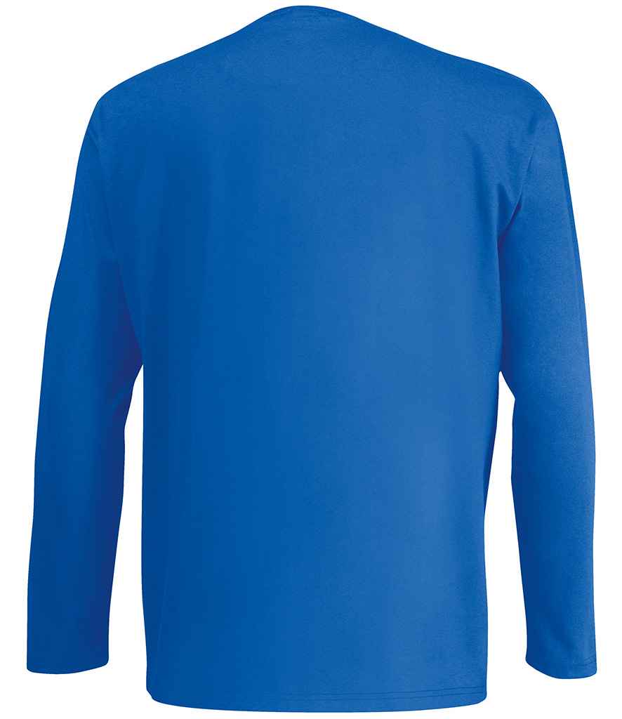 Fruit of the Loom Long Sleeve Value T-Shirt | Royal Blue - Image 4