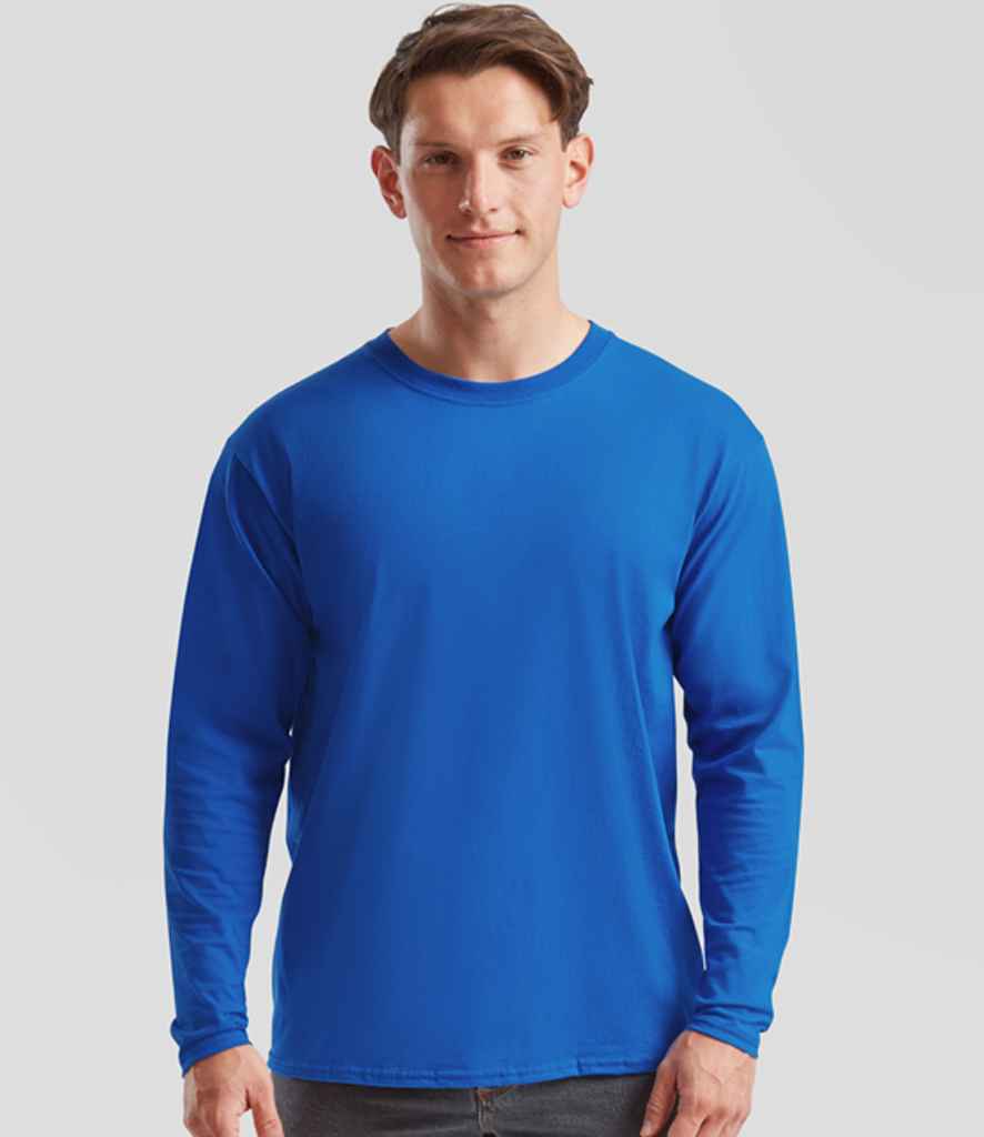 Fruit of the Loom Long Sleeve Value T-Shirt | Royal Blue