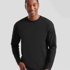 Fruit of the Loom Original Long Sleeve T-Shirt | Black